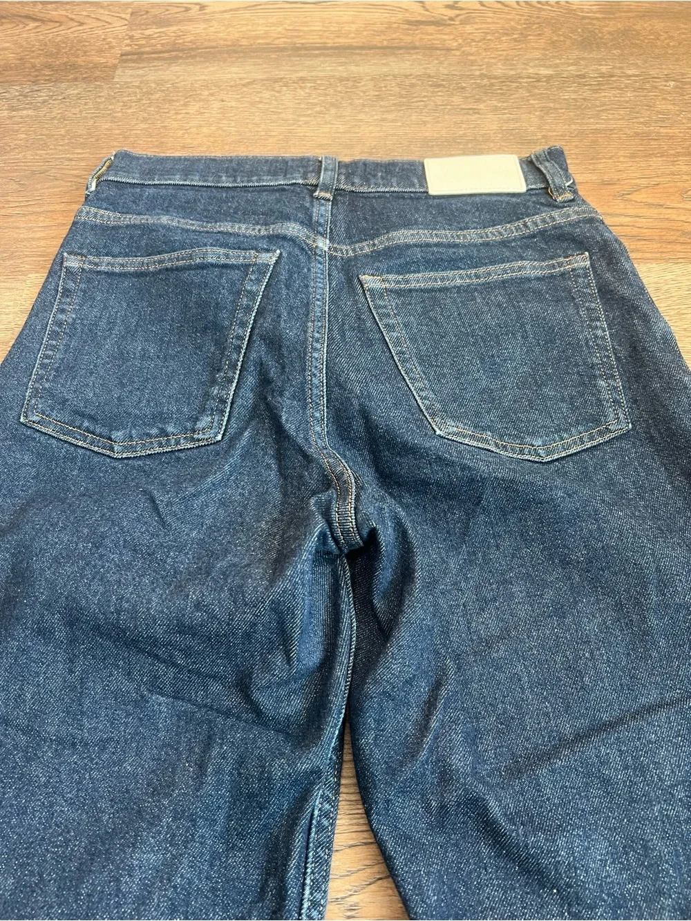 Everlane The Way-High Jean Dark Wash Straight Leg Size 26 Regular Casual Work - Picture 5 of 10